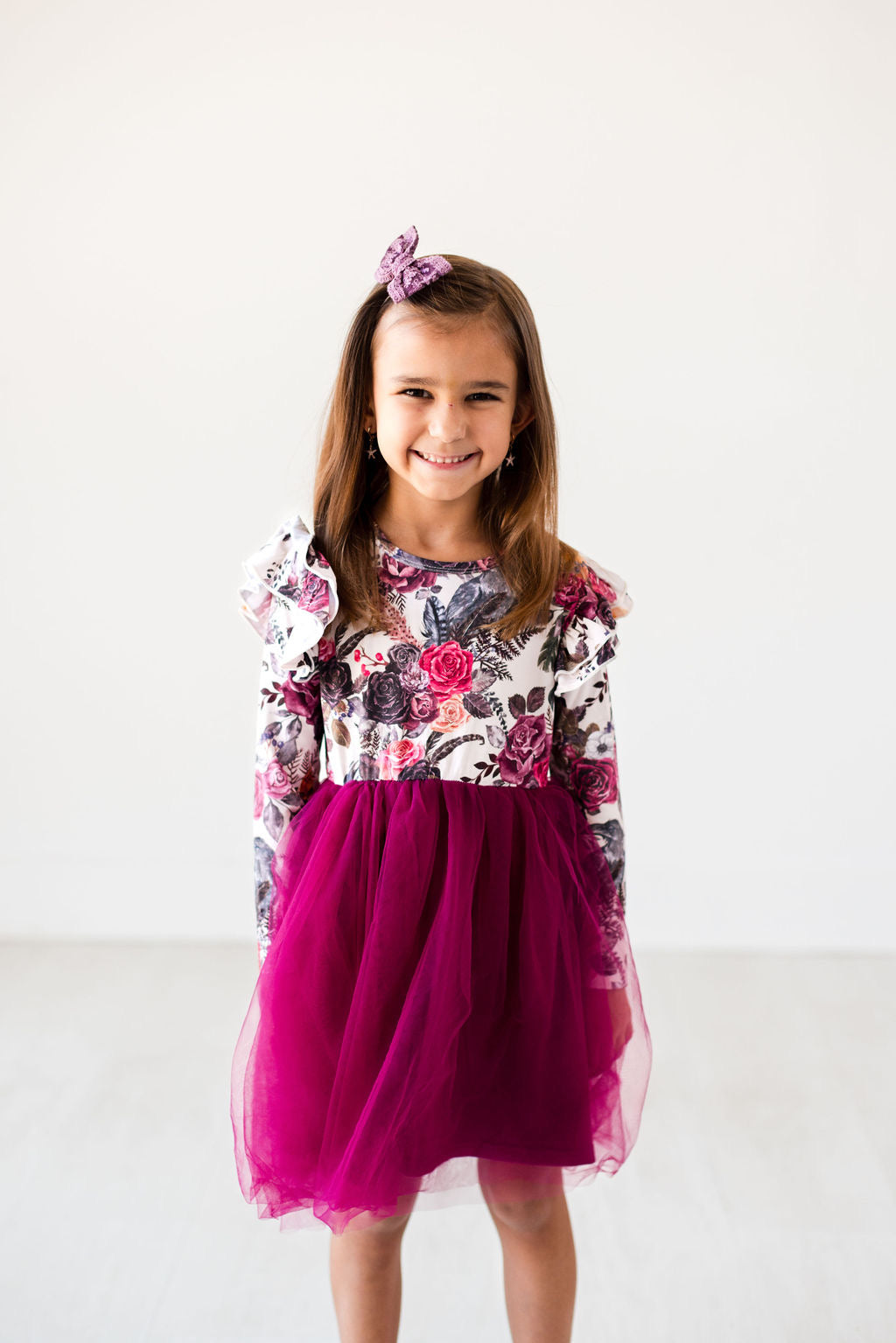 Girls long sleeve outlet tulle dress