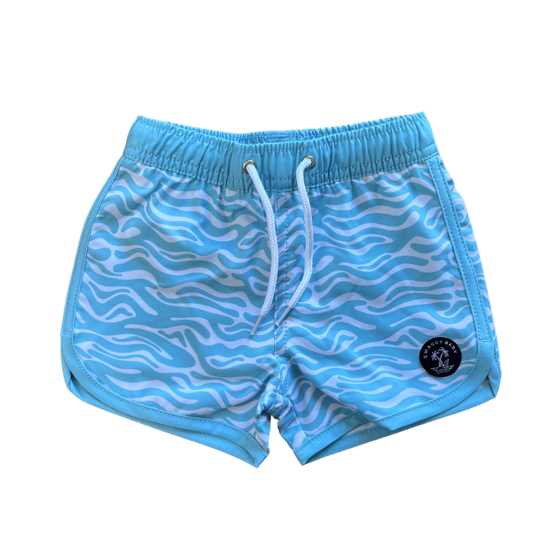 Wavey swim shorts