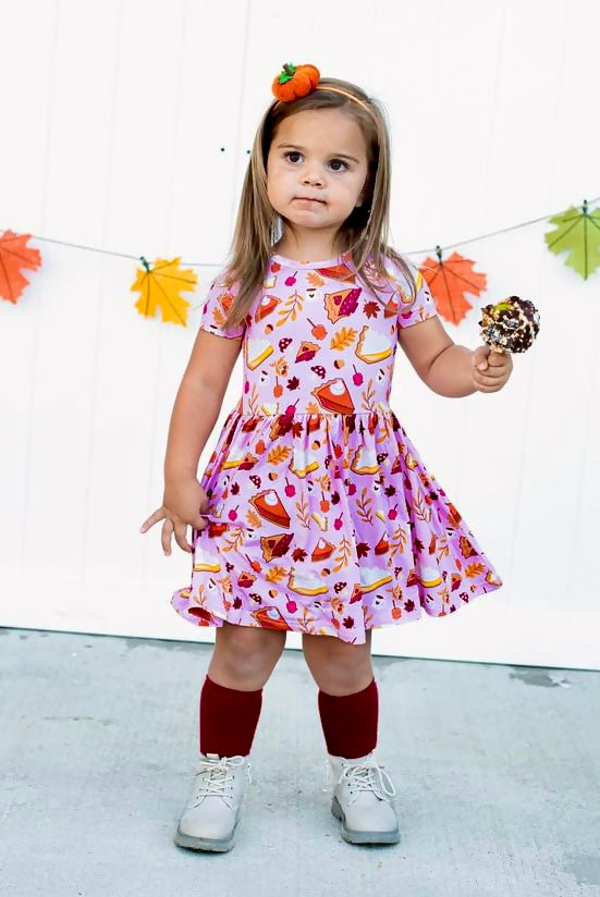 Short Sleeve Twirl Dress - Sweet As Pie