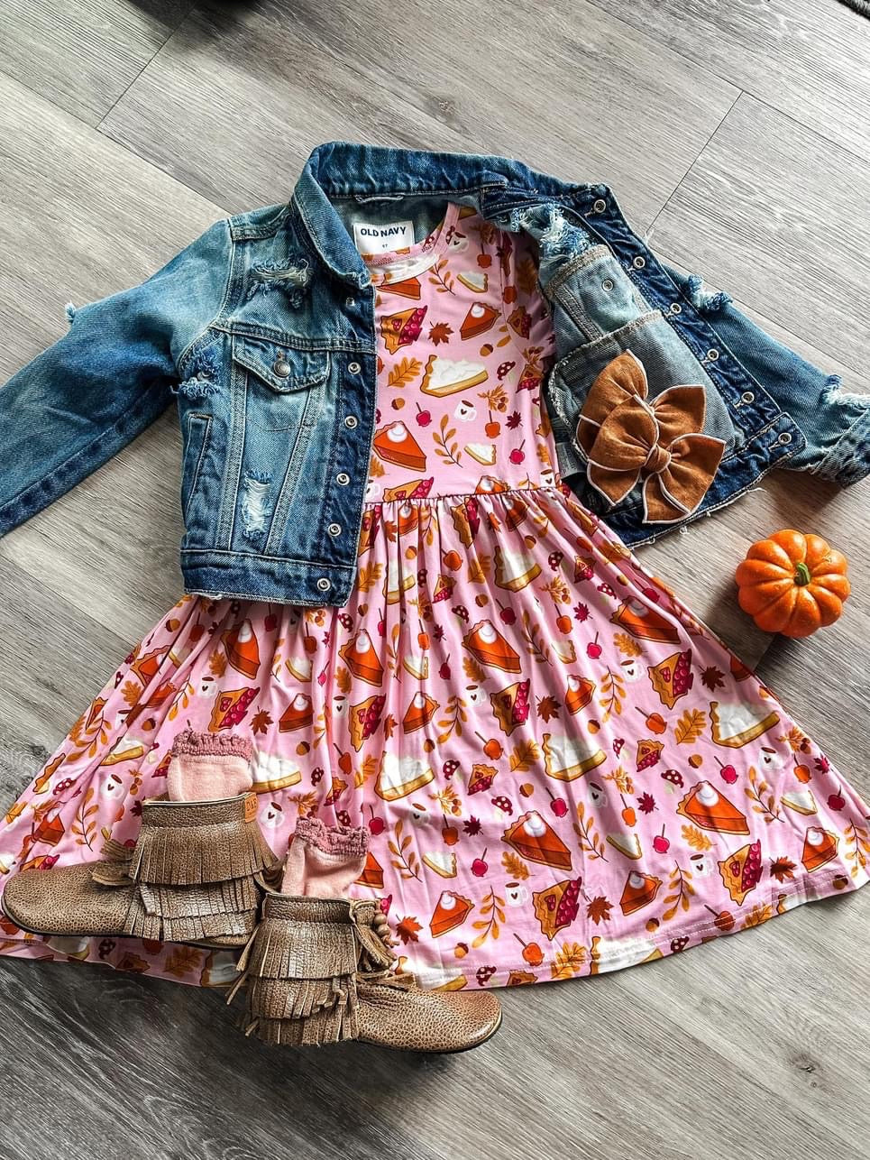 Short Sleeve Twirl Dress - Sweet As Pie