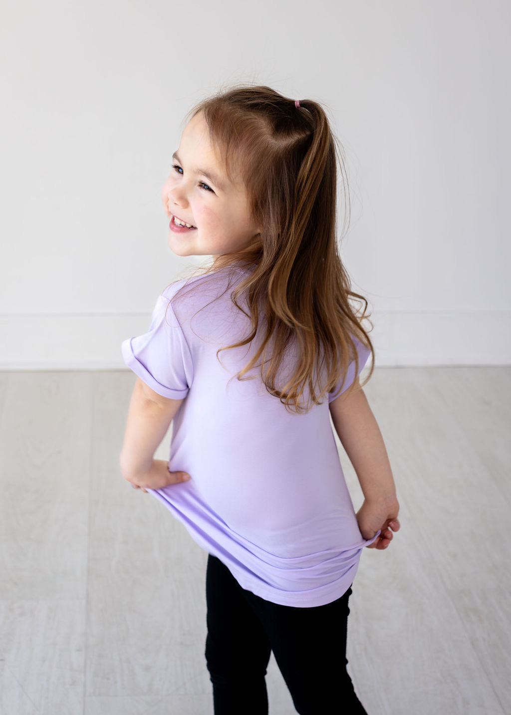 Bamboo Tee - Pastel Lilac