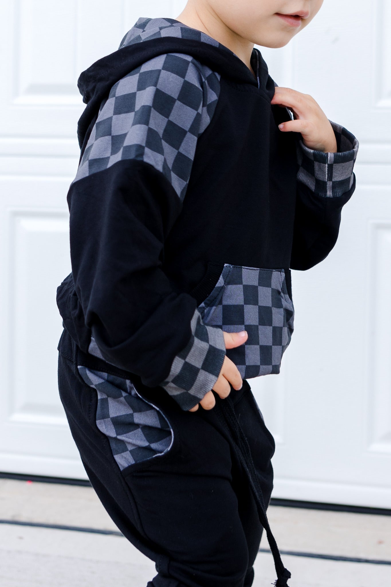 Charcoal Checkers - Joggers