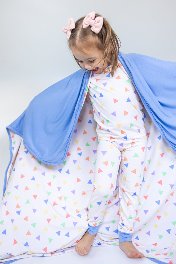 Confetti Luna Wrap - 47in X 47in double layered blanket