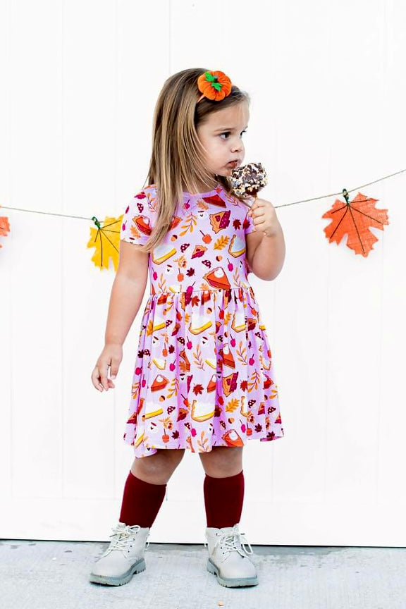 Short Sleeve Twirl Dress - Sweet As Pie