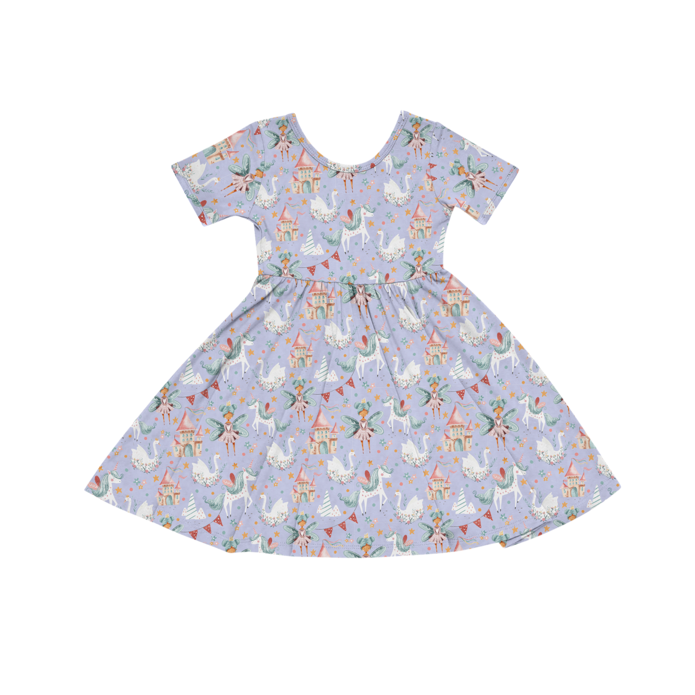 Fairy Tale - Short Sleeve Twirl Dress