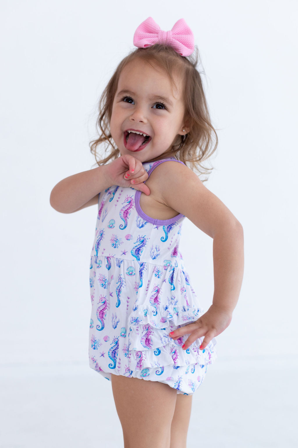 Bubble Romper - Seahorse